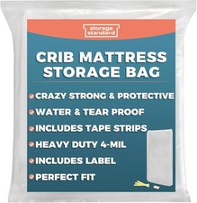 Crib Mattress Storage Bag Waterproof  Reusable Mattress Bags Moving Heavy-Duty