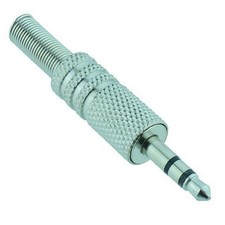 Image of 10 x 3.5mm Stereo Metal Audio Jack Plug Connector Adapter
