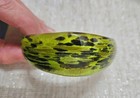 Vintage Murano Cuff Style Green Black and Gold Glass Bracelet — photo 3