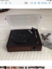 M49 Wireless Turntable Bluetooth 3-Speed Portable Vinyl Record Player Retro New
