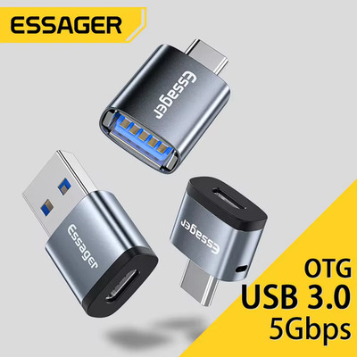 Essager OTG Adapter Type-C USB-A Male to USB Micro Female
