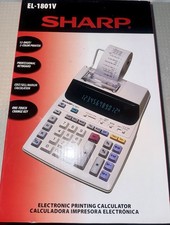 SHARP Calculator EL-1801V L Electronic Printing Calculator NEW/OPEN BOX