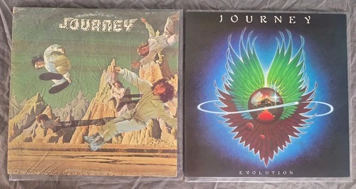 1st Press Journey LP Lot - 1979 Evolution / 1975 Self-titled S/T / EX NM- Vinyl