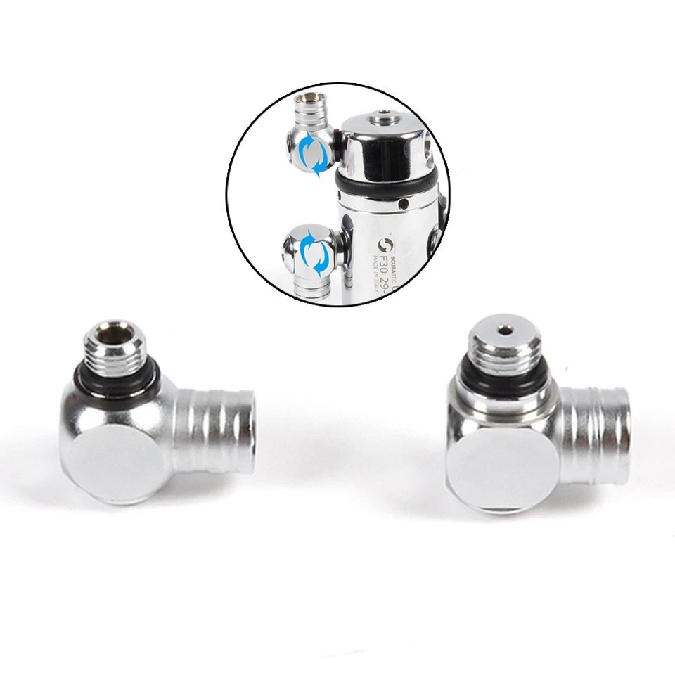 360° Roation Scuba Diving /1st/First Stage LP/HP  Port Swivel Connector Adaptor - Image 2 of 4