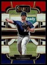 2024 Panini Select Red and Blue Prizms #62 Max Anderson