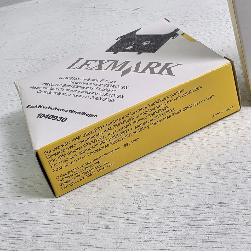 2 - Lexmark 1040930 Re-Inking Ribbon für 238X 239X Series Farbband Black (72) - Image 4 of 4