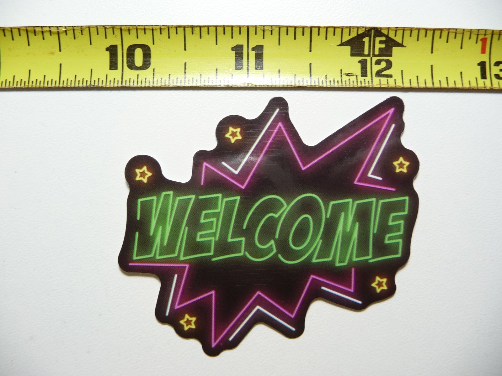 Neon Starburst Sticker Decal for Fun Scrapbooking and DIY Crafts