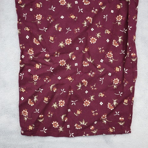 Randi Pants Girls 16 Burgundy Floral Elastic Waist Relaxed Fit Pull on Bottoms - Picture 7 of 12
