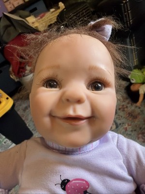 17'' Ashton Drake ''Little Love Bug'' RealTouch Silicone Baby Doll NRFB