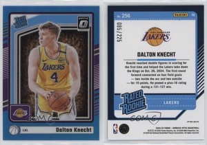 2024-25 Panini Donruss Optic Rated Aqua Prizm /225 Dalton Knecht #256 Rookie RC