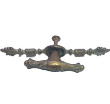 1 Used Ornate Brass French Provincial Antique Hardware Drawer Pull  Handle Knob
