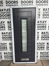 NEW EXTERNAL ANTHRACITE GREY SOLID CORE COMPOSITE DOOR 908x2070mm *1926