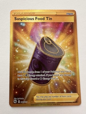 Pokémon TCG Suspicious Food Tin GOLD - CPA 080 - Englisch - Near Mint