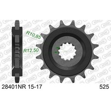 Zahnrad AFAM Stahl Mit Gummi Anti-ruido 28401nr-525 für Moto Ersatzteile Zubehör