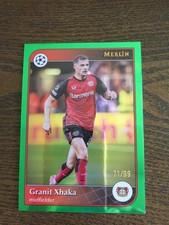 2024-25 Topps Merlin UCC Granit Xhaka Bayer Leverkusen Switzerland Green 71/99