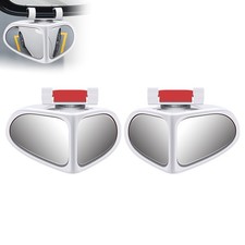 2Pcs Universal Blind Spot Mirror 360  Wide Angle Rear View Side Mirror for Car