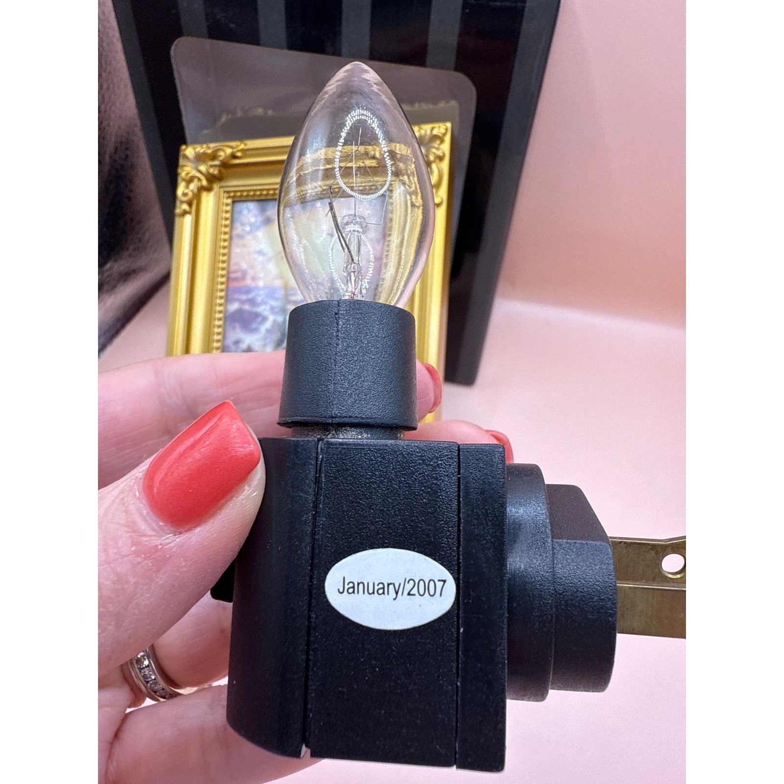 Thomas Kinkade Painter of Light Cross Nightlight Hearth Home Collection NOS