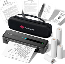 Phomemo Portable Printer, 300Dpi Thermal Printer A4 for Home, Photo, Invoice, St