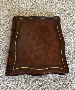 Vintage Florentia Italian Leather Photo Album Scrapbook Italy Handmade Wedding