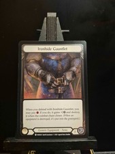 Flesh and Blood Tcg Ironhide Gauntlet monarch 1st cold foil (near mint)