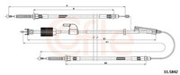 Cofle Handbremsseile Passend FüR Opel Zafira Tourer C P12 Vauxhall