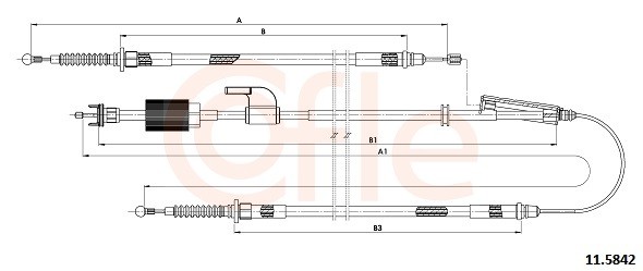 Cofle Handbremsseile Passend FüR Opel Zafira Tourer C P12 Vauxhall-image