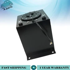 Drifting Fuel Cell Gas Tank+level Sender Racing 2.5 Gallon Black Coated Aluminum