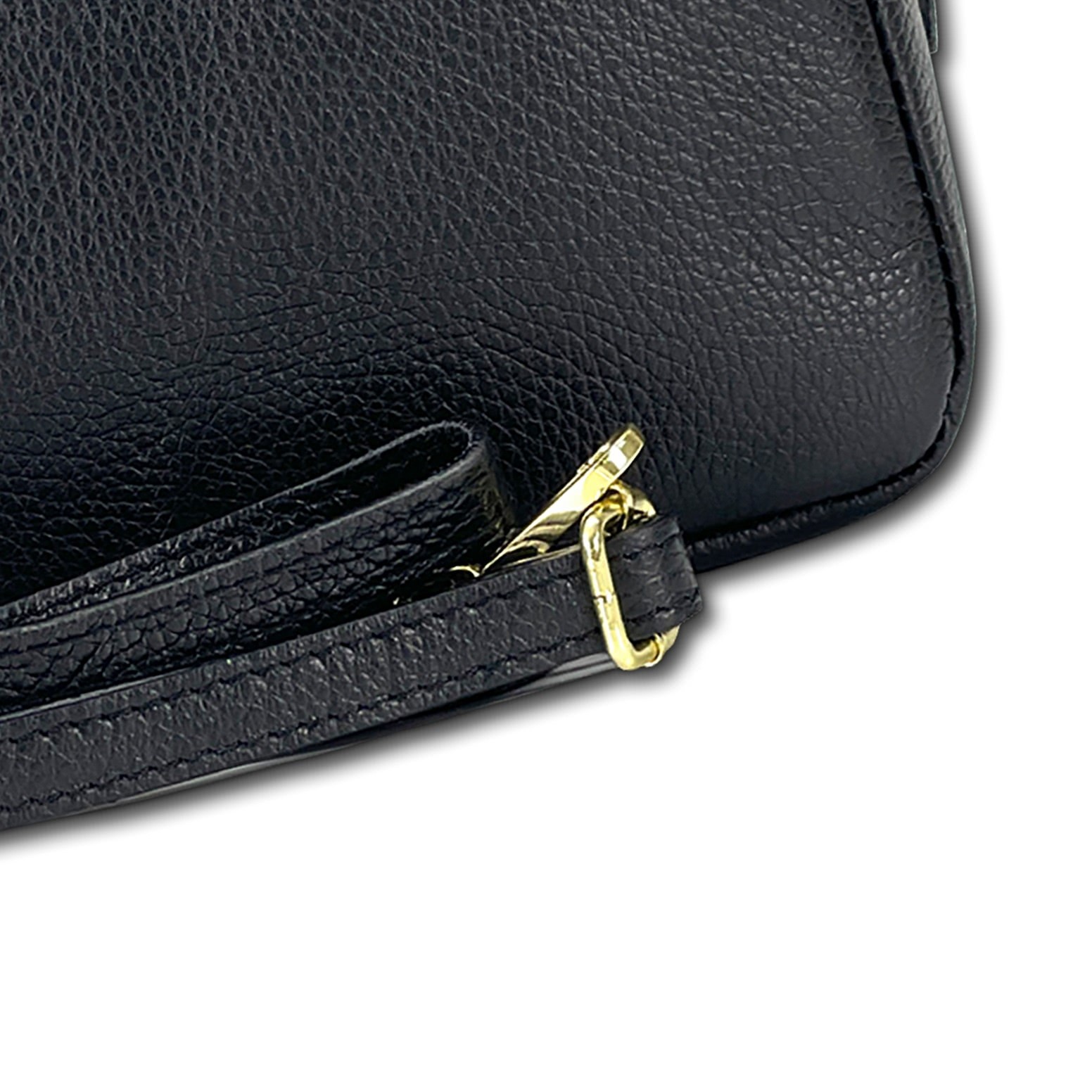 Borsa A Spalla Donna Florence In Vera Pelle Nera OTF809S foto 3