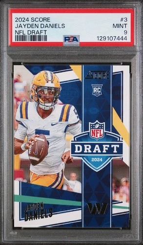 2024 Panini Score - NFL Draft Jayden Daniels #3 (RC) Washington Commanders
