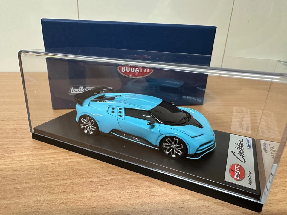 Bugatti Centodieci LS513E Light Blue 1/43 Looksmart - Image 2 of 4