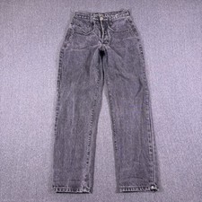 Guess By Georges Marciano Womens Dark Gray Button Fly Denim Jeans Size 1