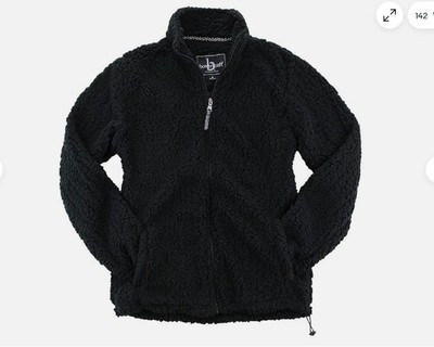 BOXERCRAFT Sherpa Fleece size medium Women's  Q12 Full Zip Jacket BLACK NWT