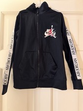 Air Jordan Kids Boys Black Full-Zip Track Jacket - Size 4-5 Years