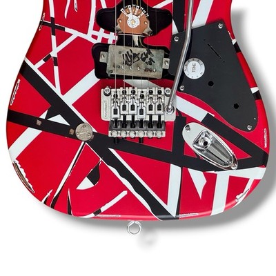 Eddie Van Halen Signed Guitar JSA COA Frankenstrat Replica With