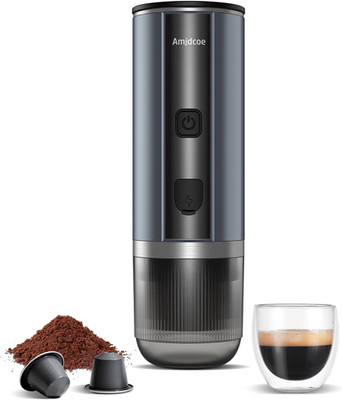 Travel Espresso Maker - 20 Bar USB-C Mini Coffee Machine for Pods & Grounds