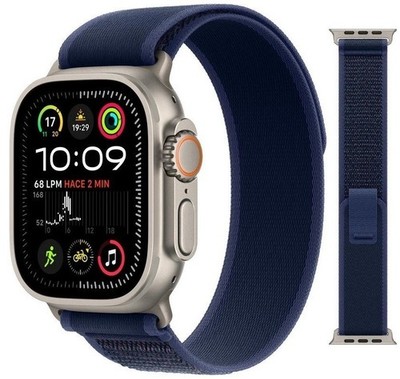Original Apple Trail Loop Armband Titanium Finish 49mm M/L MXTW3ZM/A Blue