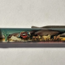 Wells Fargo & Co Bank Floaty Pen Horse Drawn Stagecoach Moves Advertising Promo