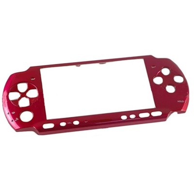 COMPATIBLE FRONT CASE FOR SONY PSP 3000 3004 RED RED SLIM REPLACEMENT