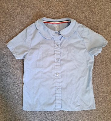 French Toast Girls Light Blue Shirt Size 4 School Uniform Button 
