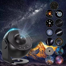 LED Galaxy Projector Starry Night Light Sky Star Party Lamp Planetarium Room