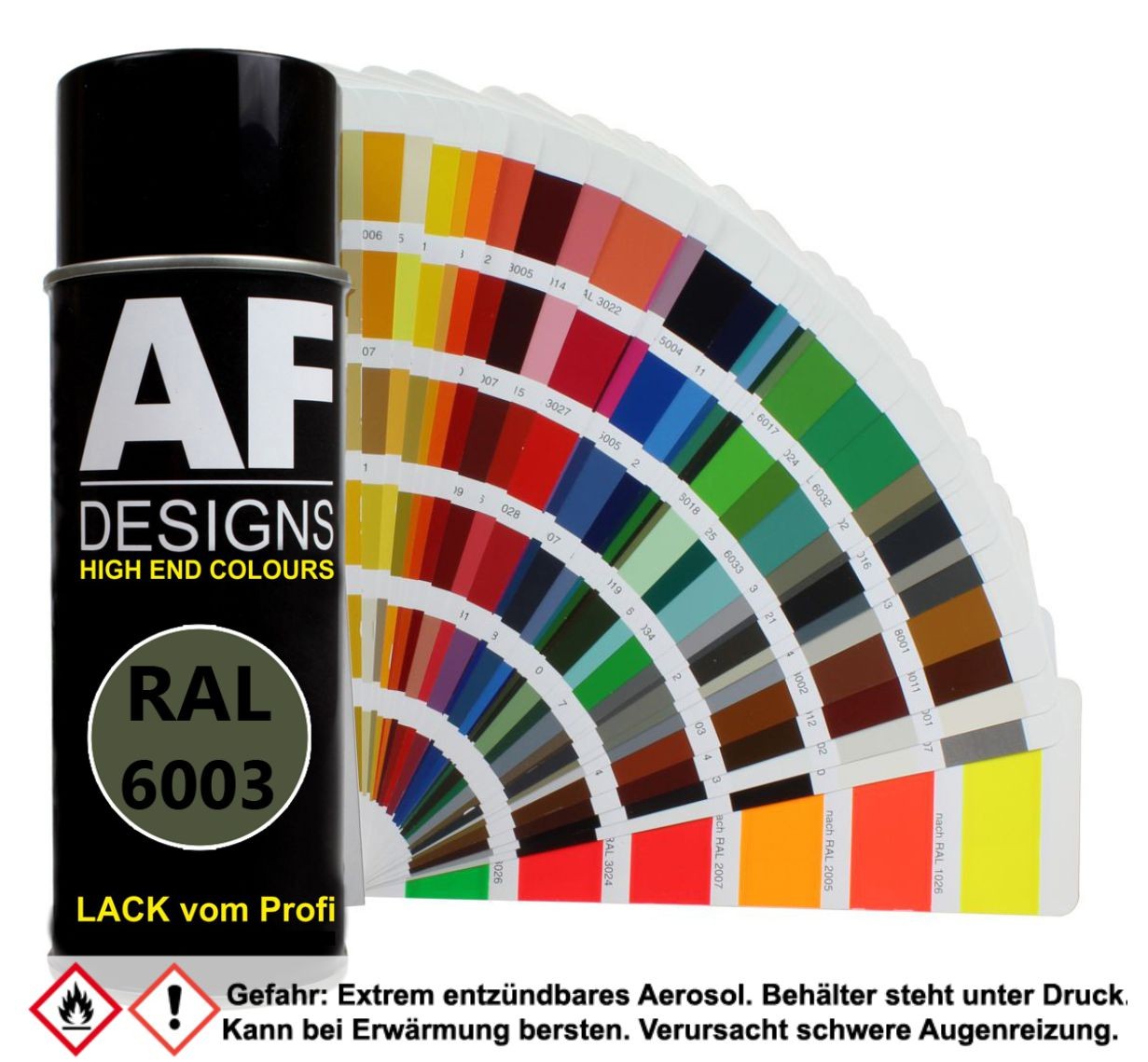 RAL Lackspray Autolack Sprühdose Spraydose RAL6003 OLIVGRUEN glänzend matt