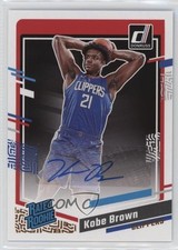 2023-24 Panini Donruss Rated Rookie Signatures Kobe Brown #268 Auto 0m89