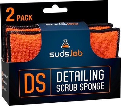 Suds Lab DS Microfiber Detailing Scrub Pad - Car Interior Cleaning &