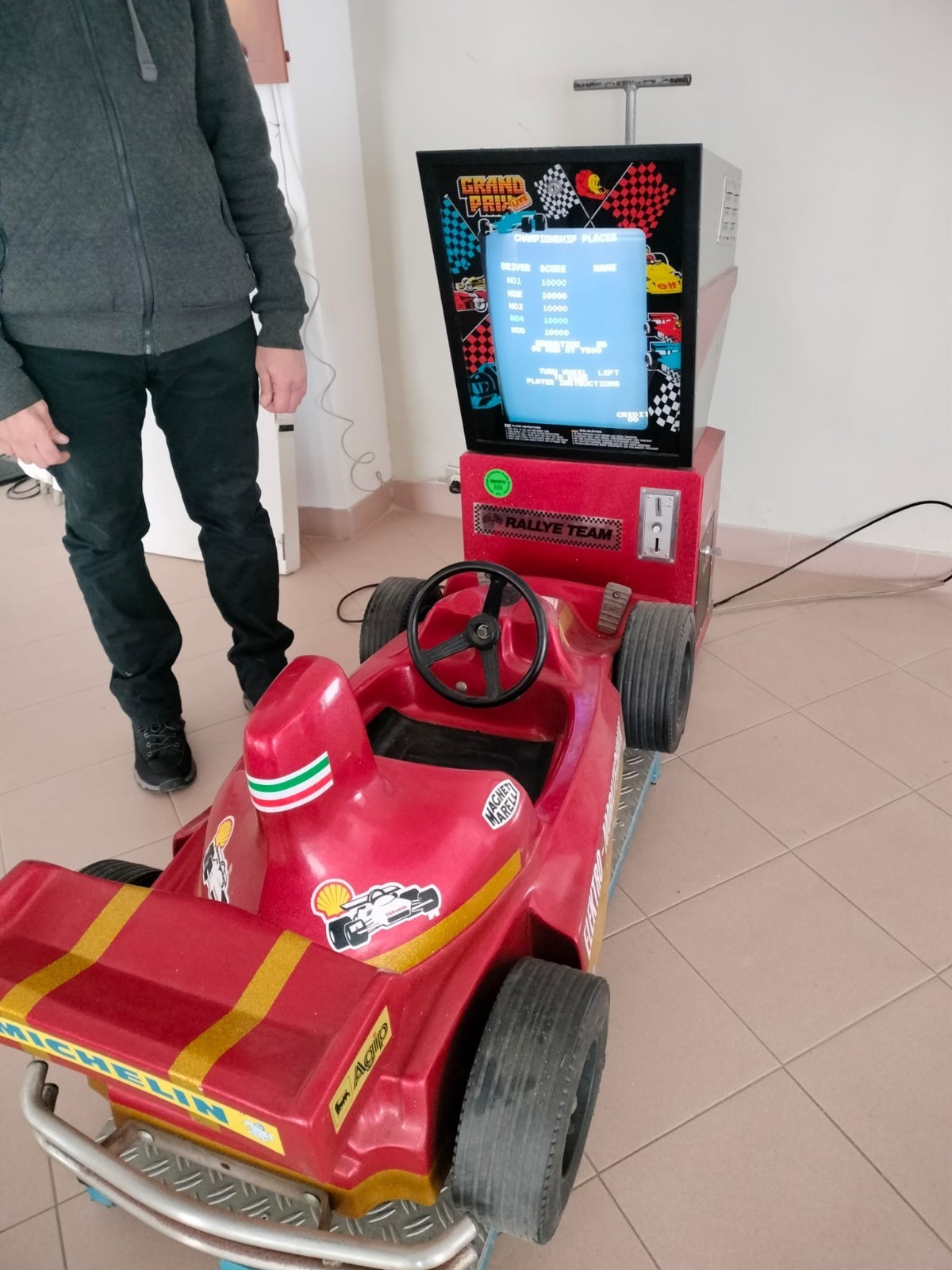Videogioco Originale SALA GIOCHI anni 80/90 FORMULA 1 , perfettamente funzionant