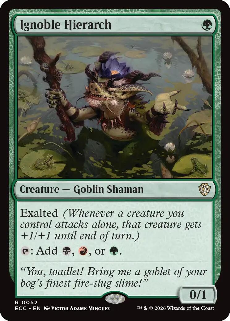 Ignoble Hierarch - 52 - Commander: Lorwyn Eclipsed - NM