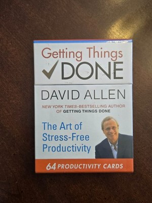 Getting Things Done: 64 Productivity Cards   David Allen   NEW, Unused Deck