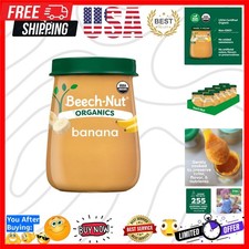 Organic Baby Food Jars, Organic Banana Puree, Stage 2 Baby Food for Babies 6 ...