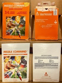 Atari 2600 Lot w/ Box: Tutankham, Space Invaders, Combat, Missile Command