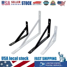 for 2 x Metal Shelf Bracket L Shape Thickened Corner  Shelf Right Angle Bracket