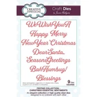 Jamie Rodgers - Christmas Essential Sentiment Metal Die Set – Festive Collection